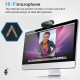 SUPCHON Webcam with Microphone, Full HD 1080P USB Webcam