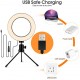 6,2 ίντσες Selfie LED Light Ring με τρίποδο