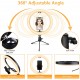 Tvlive Ring Light, 10.2 Inches Ring Light with Tripod