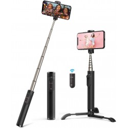 BlitzWolf Bluetooth Selfie Stick τρίποδο, αλουμίνιο All-in-One Selfie Stick με τηλεχειριστήριο Bluetooth