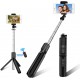 Abafia Selfie Stick Tripod Small and Portable 360° Rotation 3 in 1 Bluetooth Remote Shutter