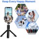 Abafia Selfie Stick Τρίποδο Μικρό και φορητό περιστροφή 360 ° 3 σε 1 τηλεχειριστήριο Bluetooth Shutter