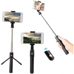 VBESTLIFE 2-in-1 Selfie Stick Tripod Extendable Phone Camera Selfie Stick with Tripod and Remote Control