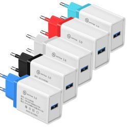 1 Έξοδος Γρήγορος φορτιστής 5V / 3.5A QC 3.0 Φορτιστής τηλεφώνου USB