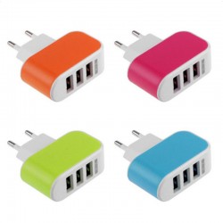 3 θύρες 3.1A Τριπλή θύρα USB Προσαρμογέας φορτιστή AC Home Travel